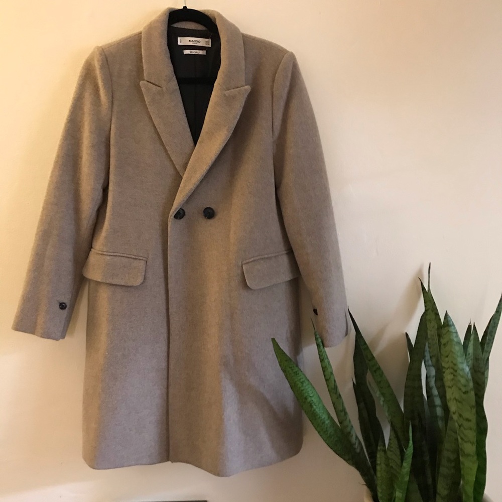 Mango Tan Long Coat - Brand New